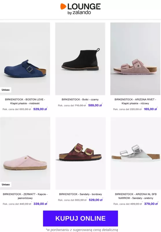 Lounge by Zalando - gazetka promocyjna Do -80% Birkenstock od środy 17.09 do piątku 19.09 - strona 4