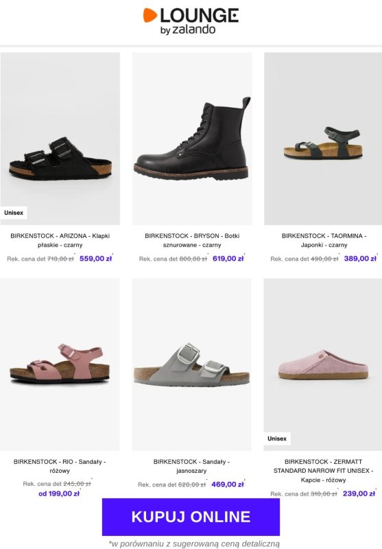 Lounge by Zalando - gazetka promocyjna Do -80% Birkenstock od środy 17.09 do piątku 19.09 - strona 3