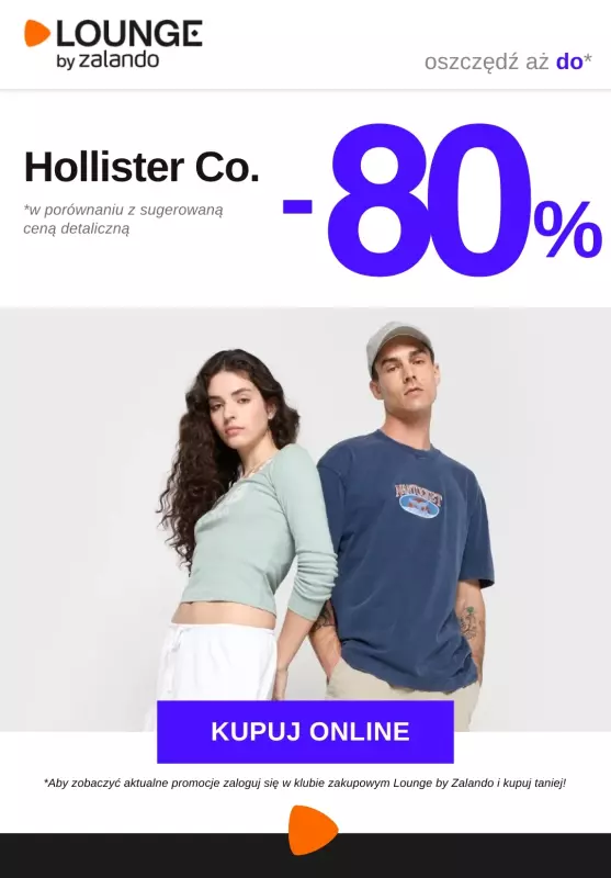 Lounge by Zalando - gazetka promocyjna Do -80% Hollister Co. od czwartku 25.09 do niedzieli 28.09