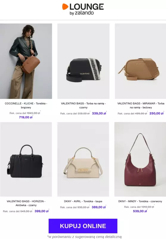 Lounge by Zalando - gazetka promocyjna Do -75% Torby premium od środy 08.10 do soboty 11.10 - strona 5
