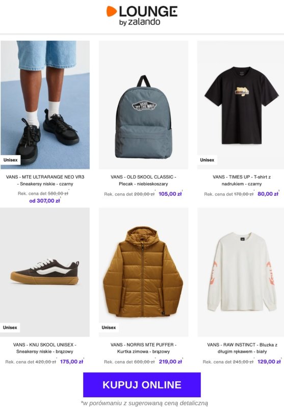 Lounge by Zalando - gazetka promocyjna Do -72% Vans od piątku 10.10 do wtorku 14.10 - strona 5