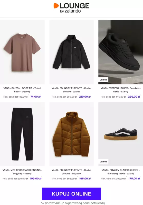 Lounge by Zalando - gazetka promocyjna Do -72% Vans   - strona 3