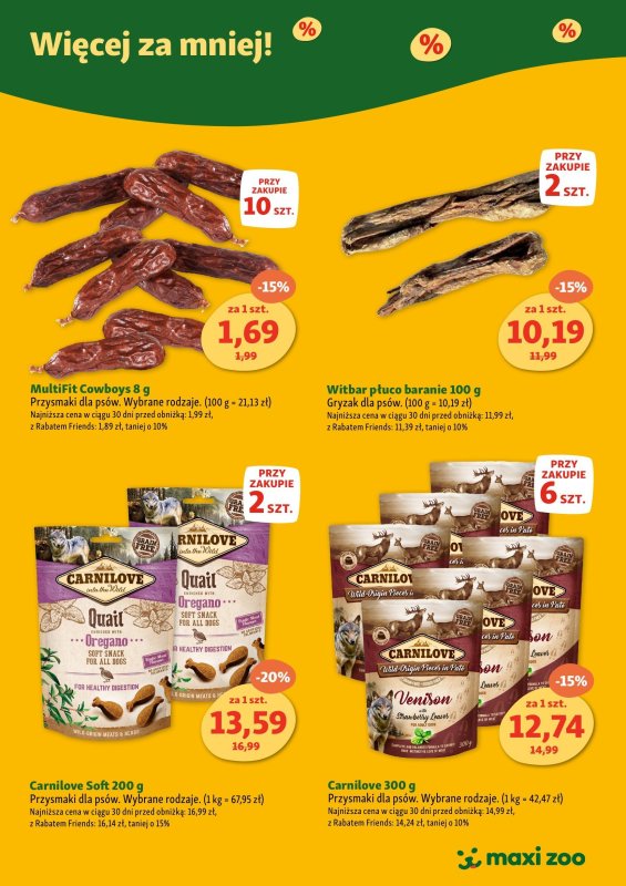 MAXI ZOO - gazetka promocyjna Gazetka Maxi Zoo - Więcej za mniej! od piątku 24.01 do poniedziałku 31.03 - strona 2