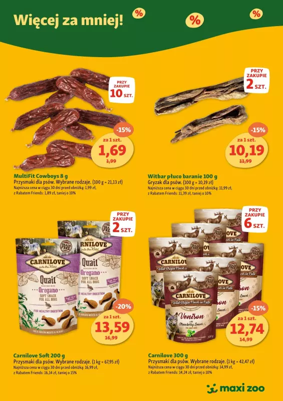 MAXI ZOO - gazetka promocyjna Gazetka Maxi Zoo - Więcej za mniej! od piątku 24.01 do poniedziałku 31.03 - strona 2