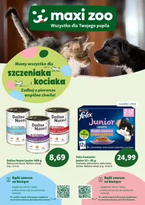 MAXI ZOO - gazetka promocyjna Maxi Zoo - Wszystko dla szczeniaka i kociaka od czwartku 01.05 do soboty 31.05