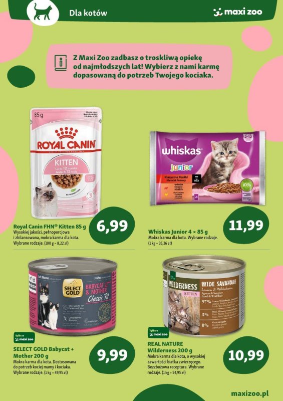 MAXI ZOO - gazetka promocyjna Maxi Zoo - Wszystko dla szczeniaka i kociaka od czwartku 01.05 do soboty 31.05 - strona 6