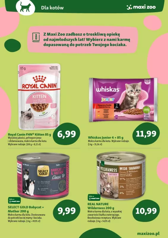 MAXI ZOO - gazetka promocyjna Maxi Zoo - Wszystko dla szczeniaka i kociaka od czwartku 01.05 do soboty 31.05 - strona 6