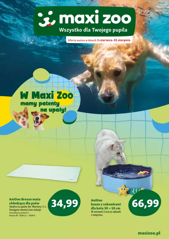 MAXI ZOO - gazetka promocyjna Maxi Zoo - Wszystko dla szczeniaka i kociaka od wtorku 01.07 do czwartku 31.07