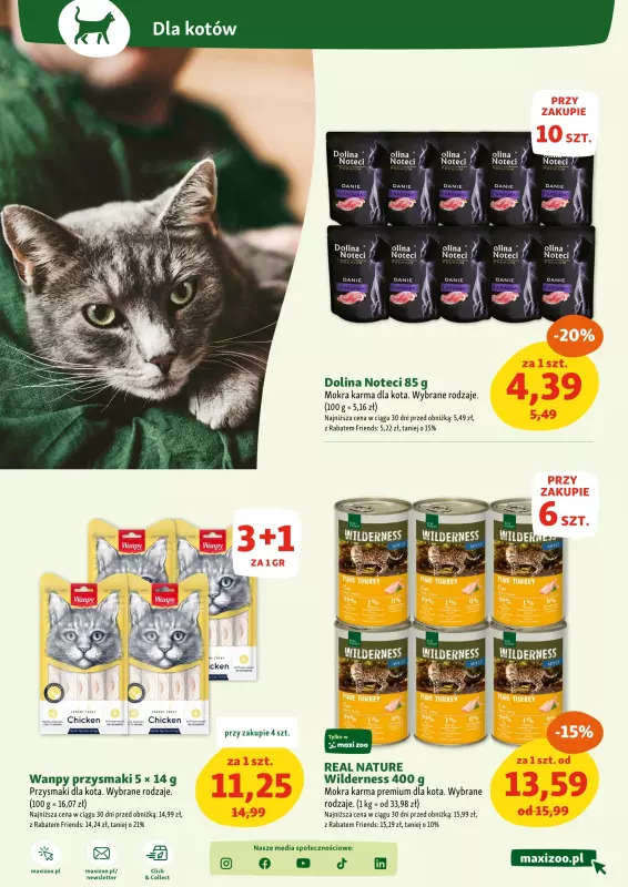 MAXI ZOO - gazetka promocyjna Gazetka  do środy 13.08 - strona 14