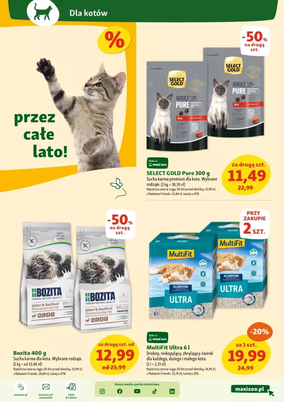 MAXI ZOO - gazetka promocyjna Gazetka  do środy 13.08 - strona 7