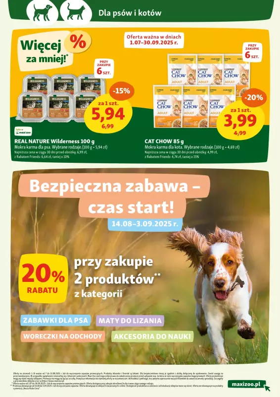 MAXI ZOO - gazetka promocyjna Gazetka  do środy 13.08 - strona 16
