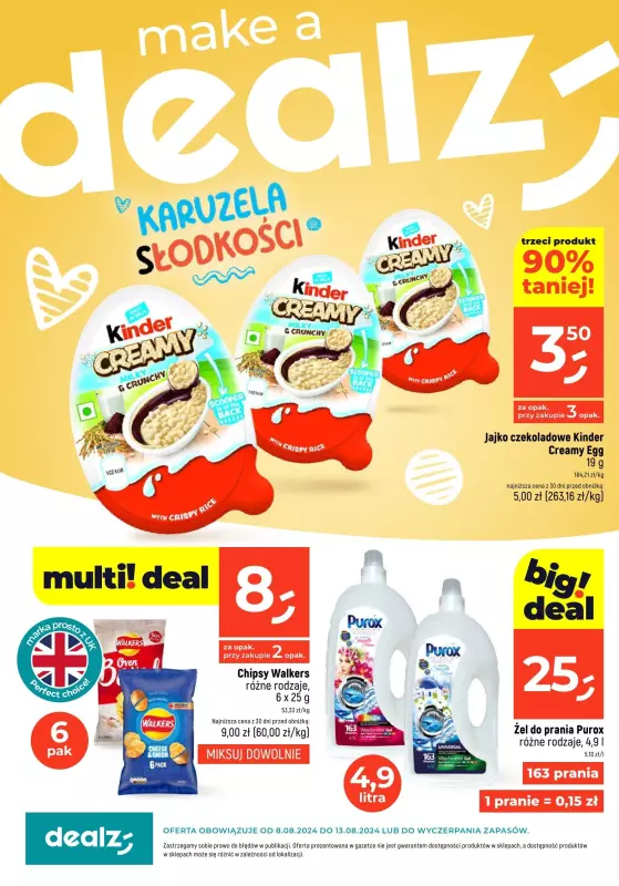 Dealz - gazetka promocyjna Make a Dealz! od czwartku 08.08 do wtorku 13.08