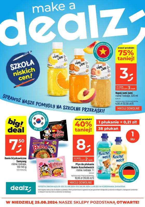 Dealz - gazetka promocyjna Make a Dealz! od czwartku 22.08 do środy 28.08