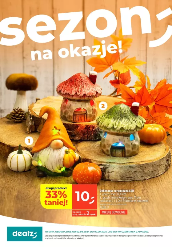 Dealz - gazetka promocyjna Sezon na okazje! od poniedziałku 02.09 do soboty 07.09