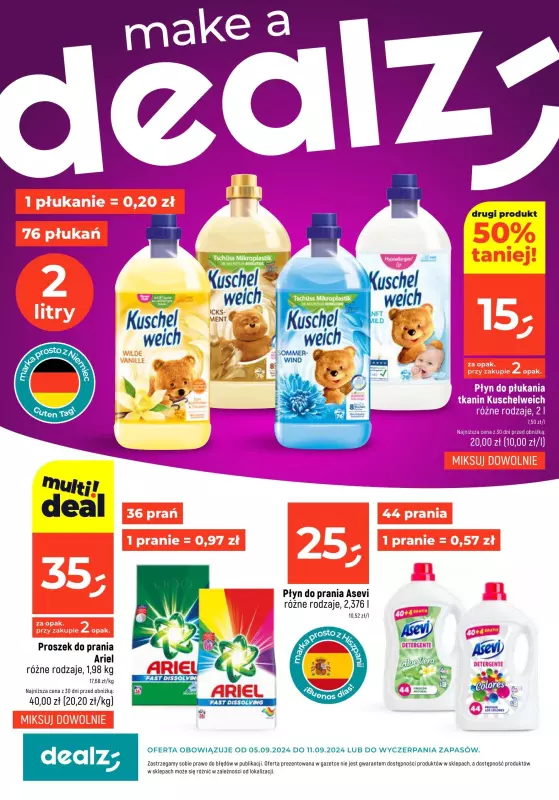 Dealz - gazetka promocyjna Make a Dealz! od czwartku 05.09 do środy 11.09