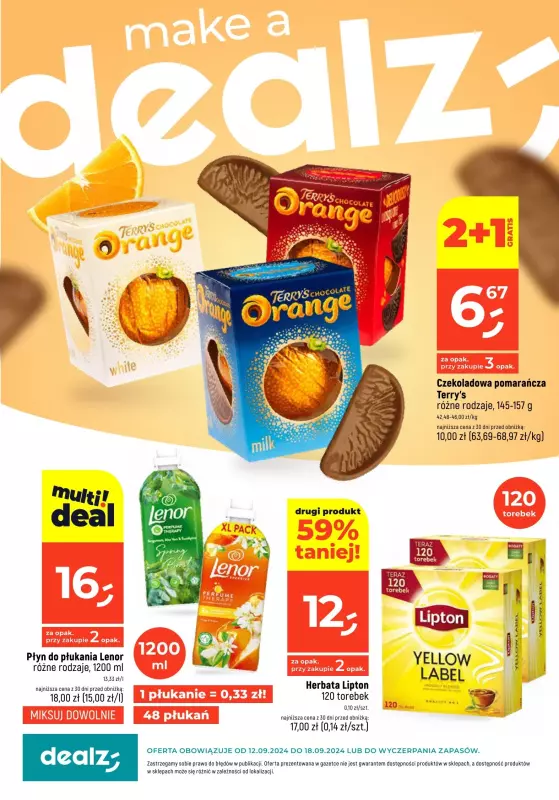 Dealz - gazetka promocyjna Make a Dealz! od czwartku 12.09 do środy 18.09