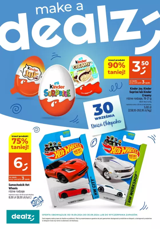 Dealz - gazetka promocyjna Dzień Chłopaka w Dealz  do poniedziałku 30.09