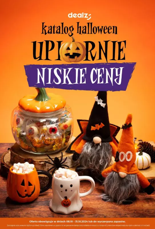 Dealz - gazetka promocyjna KATALOG HALLOWEEN - UPIORNIE NISKIE CEN  do czwartku 31.10