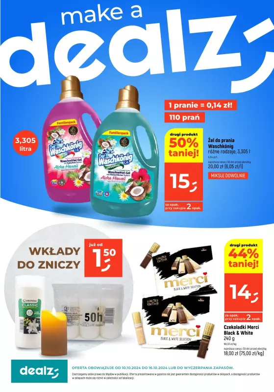 Dealz - gazetka promocyjna MAKE A DEALZ  do środy 16.10