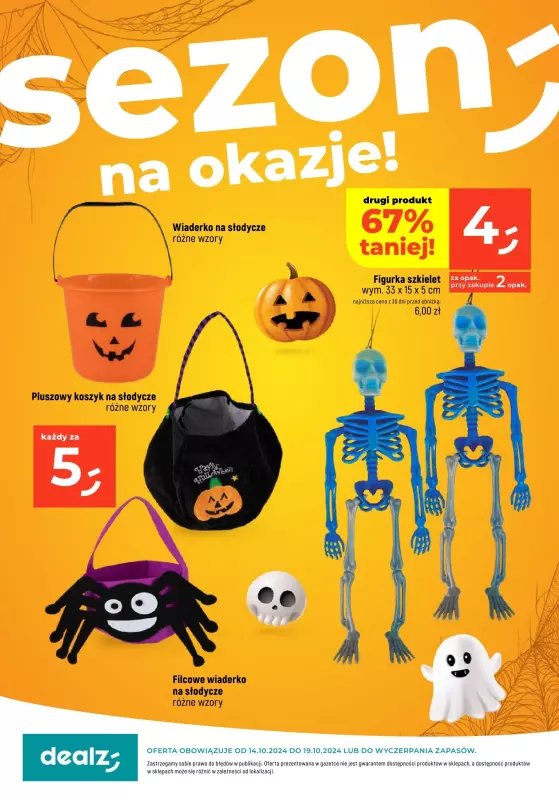 Dealz - gazetka promocyjna SEZON NA OKAZJE  do soboty 19.10