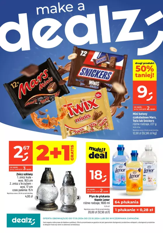 Dealz - gazetka promocyjna MAKE A DEALZ  do środy 23.10