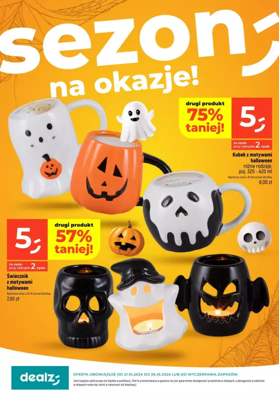 Dealz - gazetka promocyjna Sezon na okazje  do soboty 26.10