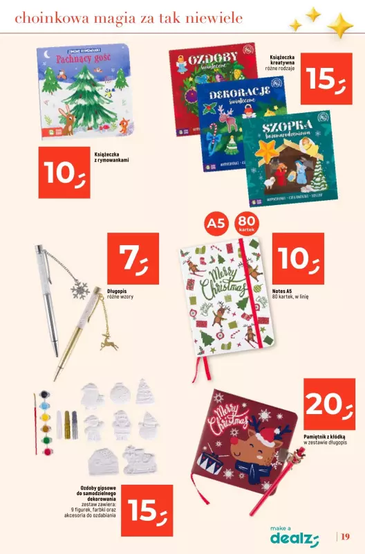 Dealz - gazetka promocyjna KATALOG - ŚWIĄTECZNE CUDA CENOWE  do wtorku 24.12 - strona 19