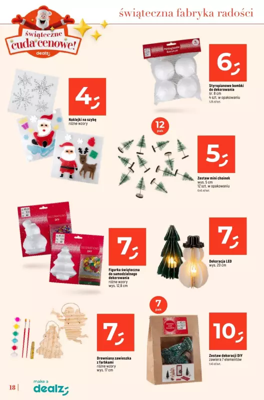 Dealz - gazetka promocyjna KATALOG - ŚWIĄTECZNE CUDA CENOWE  do wtorku 24.12 - strona 18