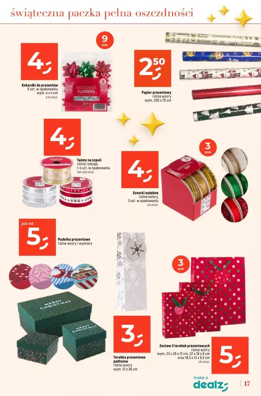 Dealz - gazetka promocyjna KATALOG - ŚWIĄTECZNE CUDA CENOWE  do wtorku 24.12 - strona 17