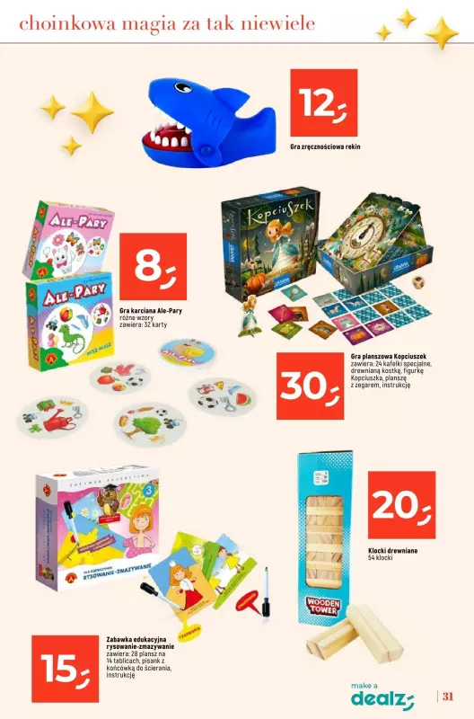 Dealz - gazetka promocyjna KATALOG - ŚWIĄTECZNE CUDA CENOWE  do wtorku 24.12 - strona 31