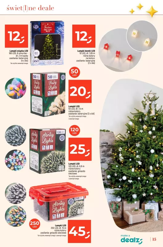 Dealz - gazetka promocyjna KATALOG - ŚWIĄTECZNE CUDA CENOWE  do wtorku 24.12 - strona 15