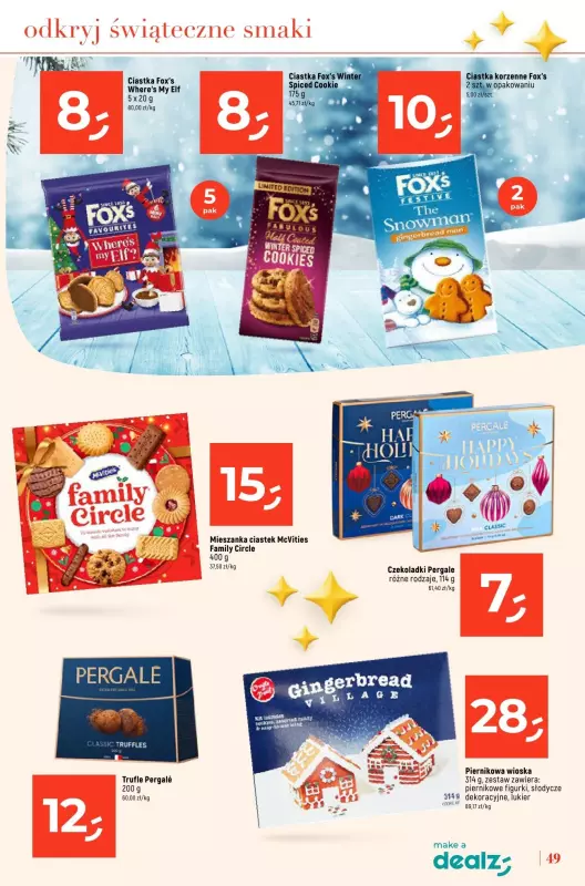 Dealz - gazetka promocyjna KATALOG - ŚWIĄTECZNE CUDA CENOWE  do wtorku 24.12 - strona 49