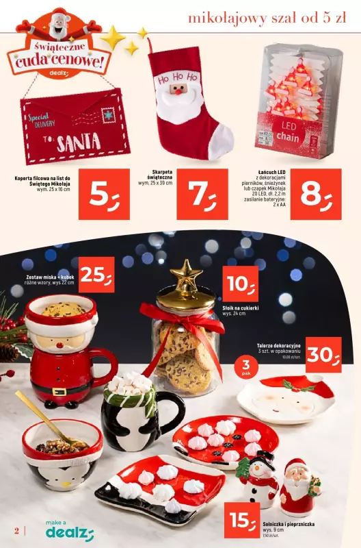 Dealz - gazetka promocyjna KATALOG - ŚWIĄTECZNE CUDA CENOWE  do wtorku 24.12 - strona 2