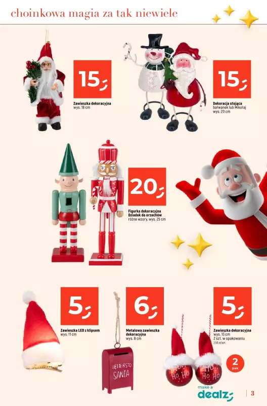 Dealz - gazetka promocyjna KATALOG - ŚWIĄTECZNE CUDA CENOWE  do wtorku 24.12 - strona 3