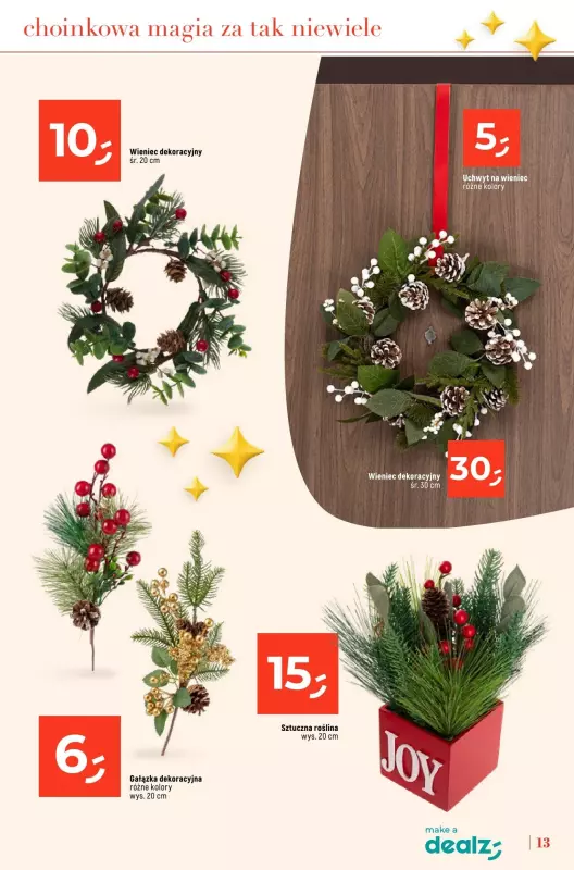 Dealz - gazetka promocyjna KATALOG - ŚWIĄTECZNE CUDA CENOWE  do wtorku 24.12 - strona 13