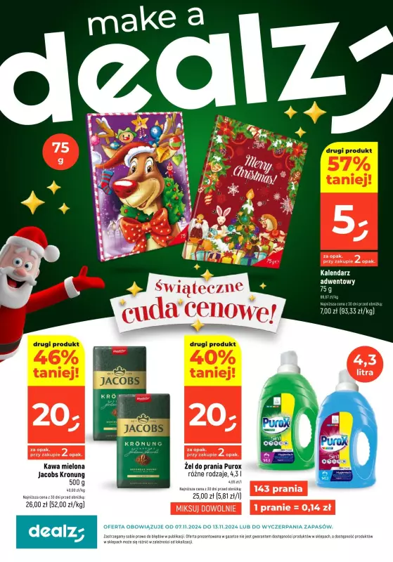 Dealz - gazetka promocyjna MAKE A DEALZ  do środy 13.11