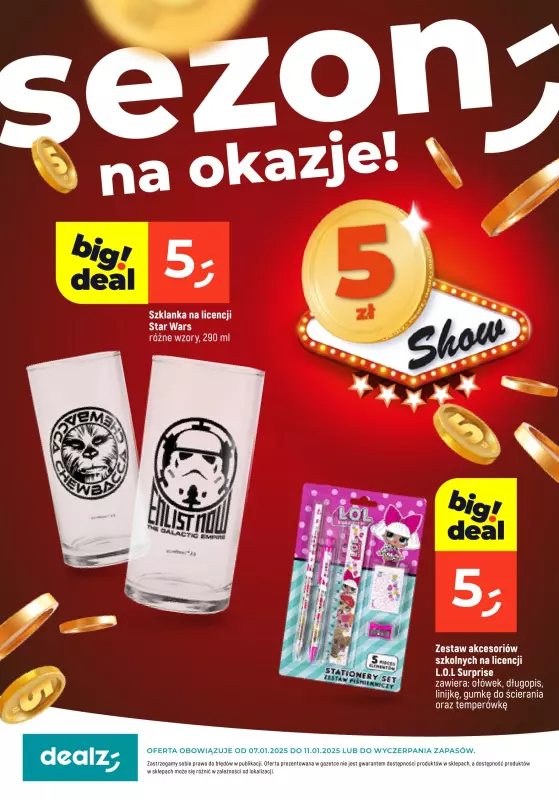 Dealz - gazetka promocyjna Sezon na okazje  do soboty 11.01