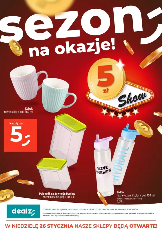 Dealz - gazetka promocyjna SEZON NA OKAZJE  do niedzieli 26.01