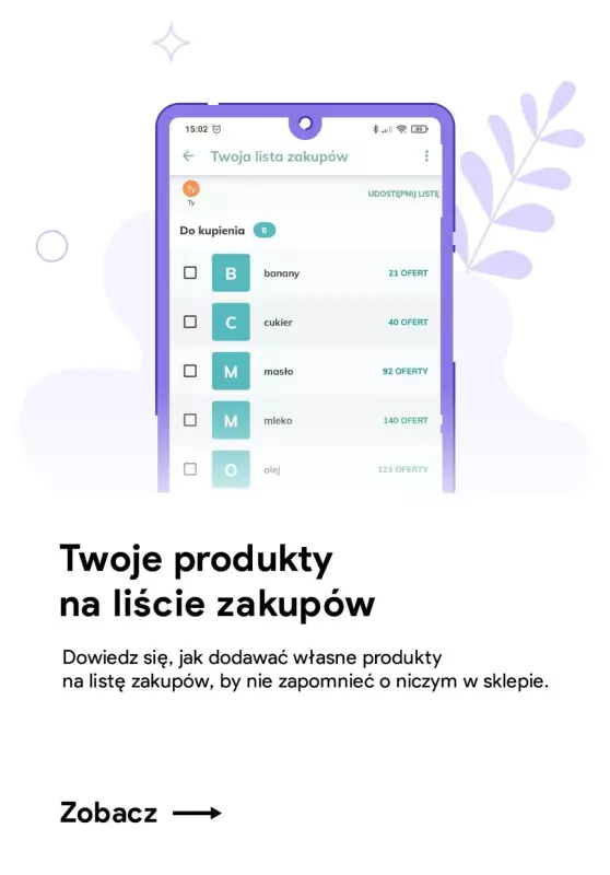 Poznaj funkcje Blix - gazetka promocyjna Dodawanie własnych produktów do listy od środy 26.01 