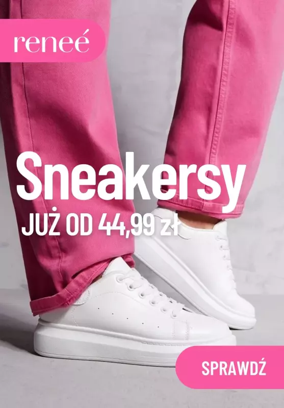 Renee - gazetka promocyjna Sneakersy damskie już od 44,99 zł od wtorku 16.04 do poniedziałku 22.04
