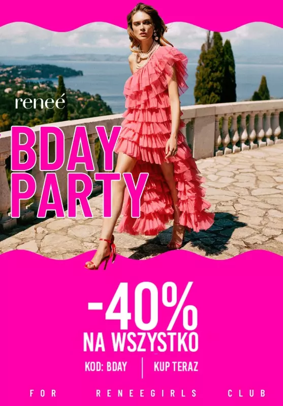 Renee - gazetka promocyjna -40% na wszystko dla Renee Girls Club! od piątku 12.07 do wtorku 16.07