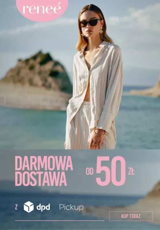 Renee - gazetka promocyjna Darmowa dostawa od 50 zł od wtorku 20.08 do niedzieli 25.08