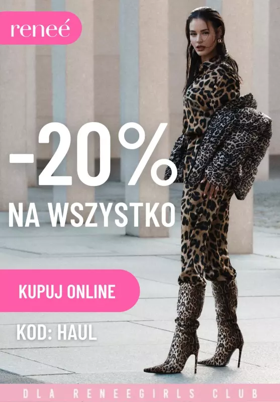 Renee - gazetka promocyjna -20% na wszystko dla Klubowiczów od wtorku 10.09 