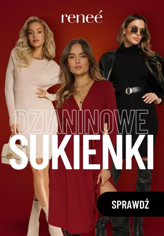 Renee - gazetka promocyjna Dzianinowe sukienki od czwartku 07.11 do niedzieli 10.11