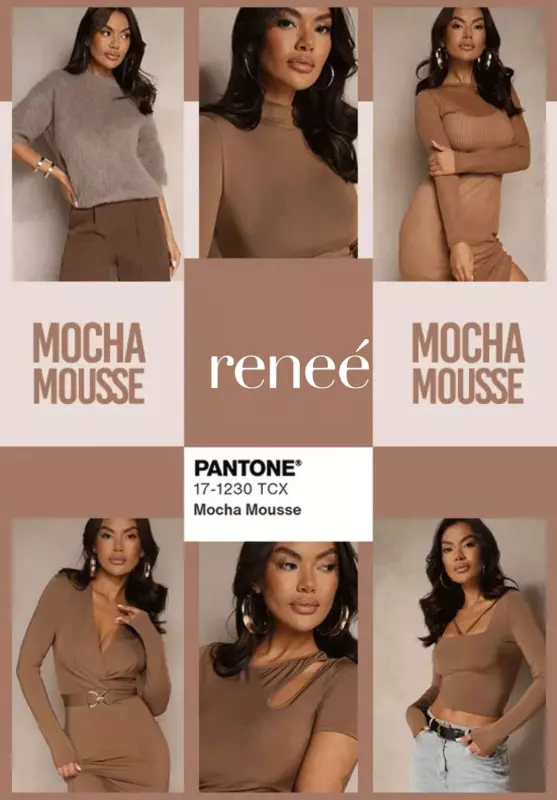 Renee - gazetka promocyjna MOCHA MOUSSE - kolor roku od poniedziałku 24.02 do wtorku 04.03