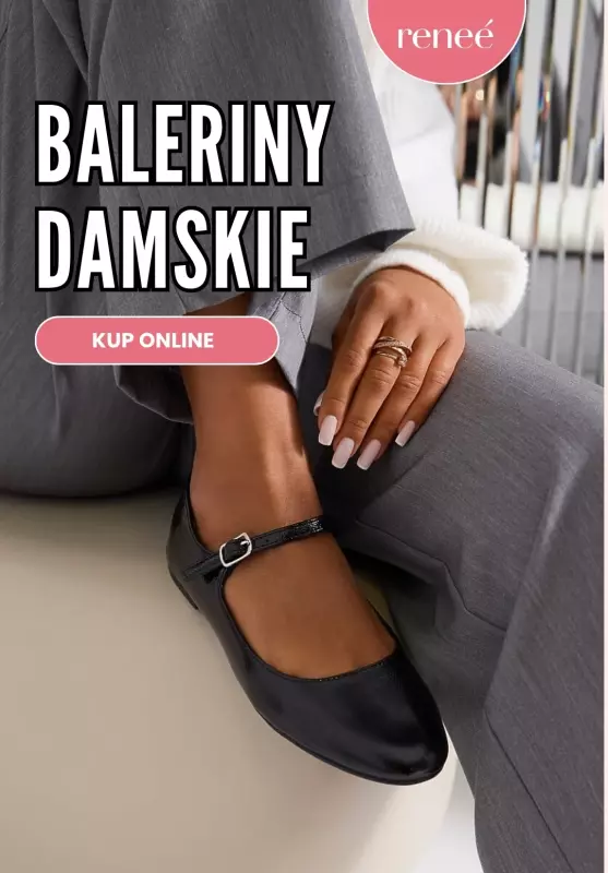 Renee - gazetka promocyjna Baleriny damskie od poniedziałku 11.08 do wtorku 19.08