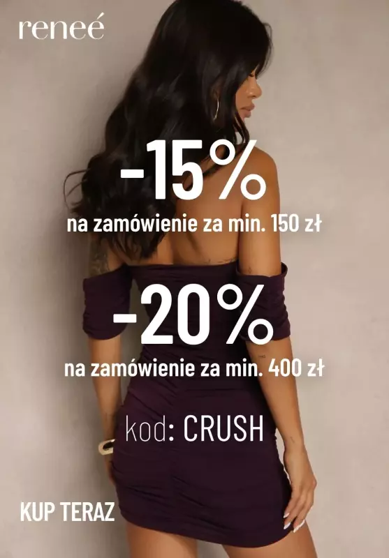 Renee - gazetka promocyjna Do - 20% z KODEM od poniedziałku 01.09 