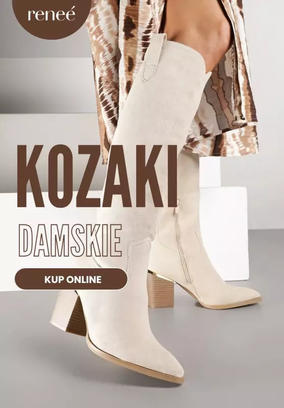 Renee - gazetka promocyjna Kozaki damskie od wtorku 30.09 do środy 08.10