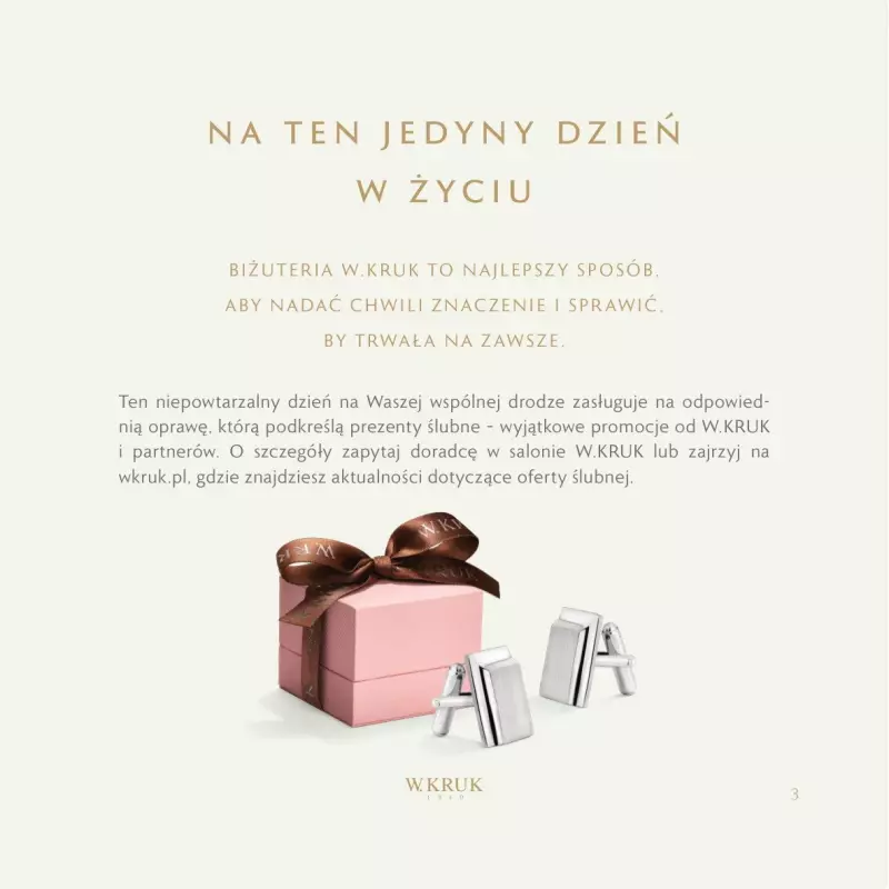 W.KRUK - gazetka promocyjna Symbol Miłości – Katalog obrączkowy W.KRUK od wtorku 03.10 do piątku 27.10 - strona 5