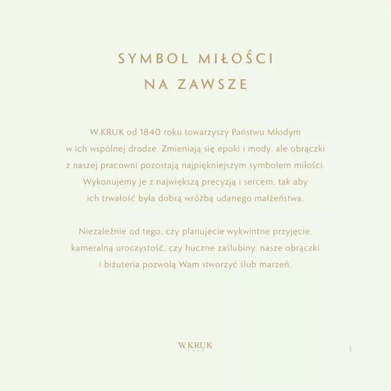 W.KRUK - gazetka promocyjna Symbol Miłości – Katalog obrączkowy W.KRUK od wtorku 03.10 do piątku 27.10 - strona 3